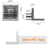 Аптовы заказ 2 Мм Тоўсты SUS 304 Г-вобразная сцяна з нержавеючай сталі