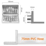 Аптовы заказ 2 Мм Тоўсты SUS 304 Г-вобразная сцяна з нержавеючай сталі