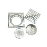 Xunjia/xinzhijia – 15 *15 cm 6 Mm Thick Palisade Pattern 201 Stainless Steel Kitchen Square Floor Drain with Large Common Odor Proof Core