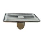 High Quality Modern 10*15cm 3mm Thick Bamboo Pattern 201 Stainless Steel Floor Drains