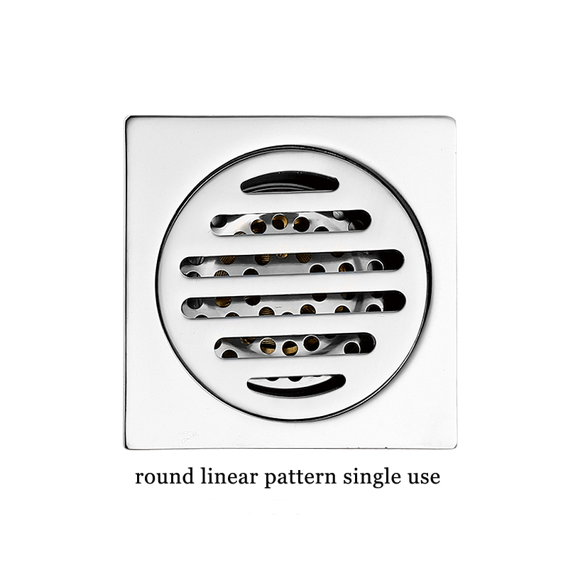 Kub Square 6m tuab 4 nti 201 Stainless Steel Round kua chav dej da dej Brass anti Odor pem teb drain nrog Bayonet --XINZHIJIA/XUNJIA