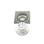 批发工程SUS 304 不锈钢方形10*10cm 2mm厚线性地漏带普通防臭芯