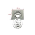 批发工程SUS 304 不锈钢方形10*10cm 2mm厚线性地漏带普通防臭芯