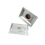 10*15厘米長方形輕竹紋201不鏽鋼廚房淋浴浴室塑膠磁浮芯地漏