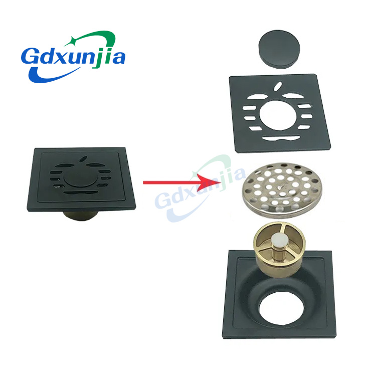 kub muag dub 4 Nti ob npaug 6m tuab Square kua qauv 201 Stainless Steel Chav dej hauv pem teb drain --XINZHIJIA/XUNJIA