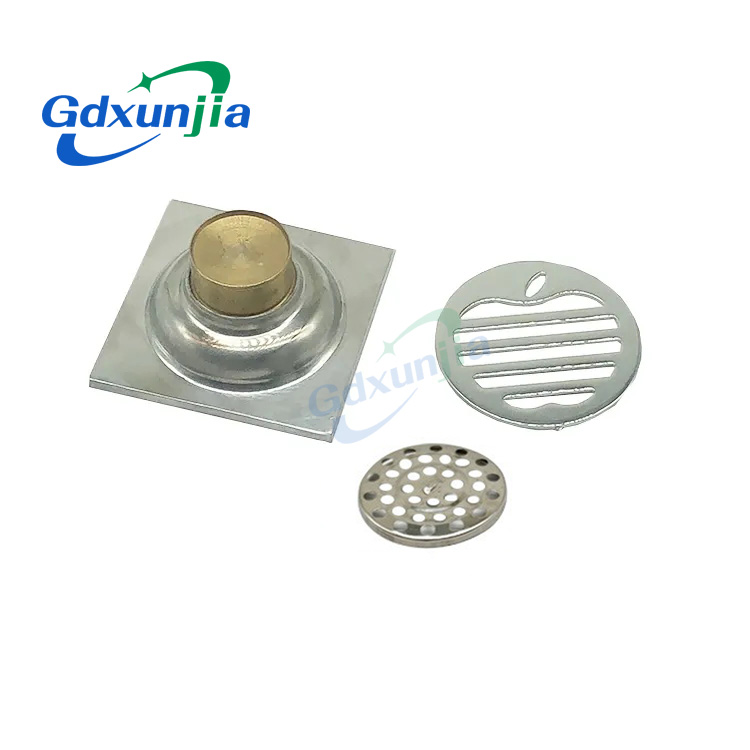 Kub Square 6m tuab 4 nti 201 Stainless Steel Round kua chav dej da dej Brass anti Odor pem teb drain nrog Bayonet --XINZHIJIA/XUNJIA