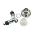 Xunjia/xinzhijia – Electroplate ABS Mesin Basuh Plastik Basin Paip Dwi Tolak dalam Longkang Set Padat Penyambung