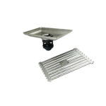 10*15厘米長方形輕竹紋201不鏽鋼廚房淋浴浴室塑膠磁浮芯地漏