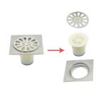 Sanding Square 10 *10cm 2m tuab 201 Stainless Steel pem teb drain nrog Pop up Backflow tiv thaiv loj ncaj drainage