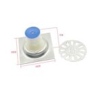 Sanding Square 10 *10cm 2m tuab 201 Stainless Steel pem teb drain nrog Pop up Backflow tiv thaiv loj ncaj drainage