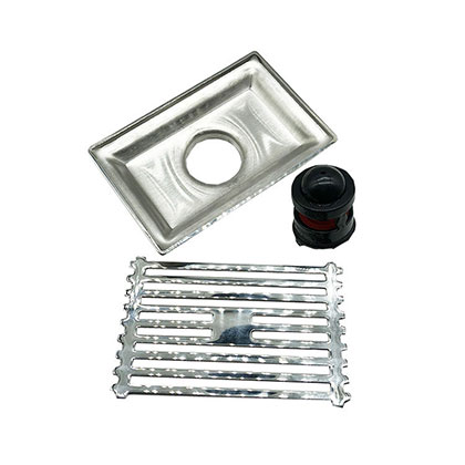 10*15厘米長方形輕竹紋201不鏽鋼廚房淋浴浴室塑膠磁浮芯地漏