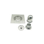 Kub muag qauv phaj 6 Nti Square 201 Stainless Steel chav dej sib sib zog nqus dej hauv pem teb drain