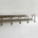 Xunjia/xinzhijia – Stainless Steel Plate White Coat Hook Bedroom Door Clothes Free Punching Small Hook Pendant Hanging Clothes Door Rear Hook