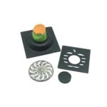 Wholesale Dual 6mm tuab 4 Nti Square dub 201 Stainless Steel chav dej da dej yas ncaj nraim los tiv thaiv Odor pem teb drain