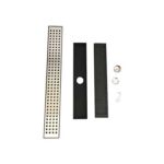 Stainless hlau loj displacement da dej nrog rectangular qhov hauv pem teb daim av