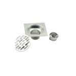 Square 10 *10cm 3m tuab 201 Stainless Steel chav dej da dej hauv pem teb drain nrog Linear Stainer thiab ncua kev twb kev txuas pipe