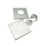 Kub muag 20*20cm 2m Thickened 304 Stainless Steel Square pem teb drain nrog filter element