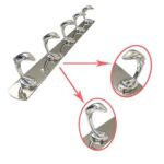 Xunjia/xinzhijia – 2023 全新現代高品質牆壁浴室配件浴袍懸掛 5 掛鉤 不銹鋼扁桿單層衣帽鉤