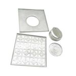 Kub muag 20*20cm 2m Thickened 304 Stainless Steel Square pem teb drain nrog filter element