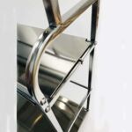 Xunjia/xinzhijia – Facile à installer 3 Couches de 30 cm 201 Support de rangement vertical pour baguettes à épices de cuisine en acier inoxydable