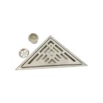 Stainless Steel Triangular extended pipe pem teb drain rau chav dej