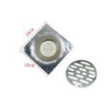 Square 10 *10cm 2m tuab 304 Stainless Steel Linear pem teb drain nrog Pvc Odor Proof Seal Core