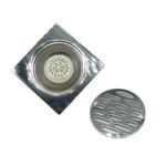 Square 10 *10cm 2m tuab 304 Stainless Steel Linear pem teb drain nrog Pvc Odor Proof Seal Core