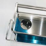 Xunjia/xinzhijia – Multi-functional Vertical Two-layer 40cm 201 Stainless Steel Kitchen Sauce Bottle Storage Rack