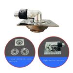 কারখানা সরাসরি বিক্রয় 3 মিমি মোটা 201 প্লাস্টিক কনুই ওয়াশিং মেশিনের পায়ের পাতার মোজাবিশেষ সংযোগকারী সেট সহ স্টেইনলেস স্টীল লিনিয়ার ফ্লোর ড্রেন