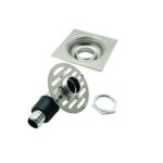 কারখানা সরাসরি বিক্রয় 3 মিমি মোটা 201 প্লাস্টিক কনুই ওয়াশিং মেশিনের পায়ের পাতার মোজাবিশেষ সংযোগকারী সেট সহ স্টেইনলেস স্টীল লিনিয়ার ফ্লোর ড্রেন