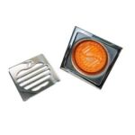 Square Stainless Steel pem teb drain nrog filter caij nyob rau hauv chav dej tshiab chav ua noj