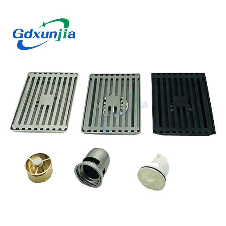 High Quality Modern 10*15cm 3mm Thick Bamboo Pattern 201 Stainless Steel Floor Drains