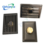 High Quality Modern 10*15cm 3mm Thick Bamboo Pattern 201 Stainless Steel Floor Drains