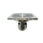 Wholesale Custom Bathroom Accessories Shower Strainer 9*9cm Stainless Steel Brushed Flor Drain —XINZHIJIA/XUNJIA