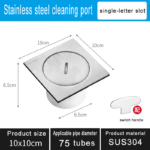 Port Pembersihan Berkualitas Tinggi :Port SUS304 dengan Berbagai Spesifikasi