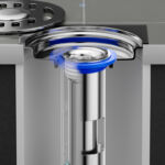 Núcleo de drenaje de piso de acero inoxidable premium – 304, Drenaje eficiente, Anti-odor