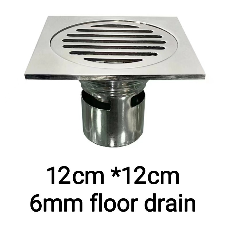 Round Striped Copper Deep Water Drain for Bathrooms