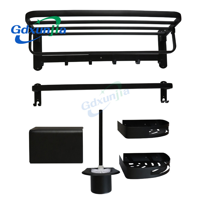 Bathroom towel storage rack toilet wall mounted towel storage rack stainless steel bathroom hardware set