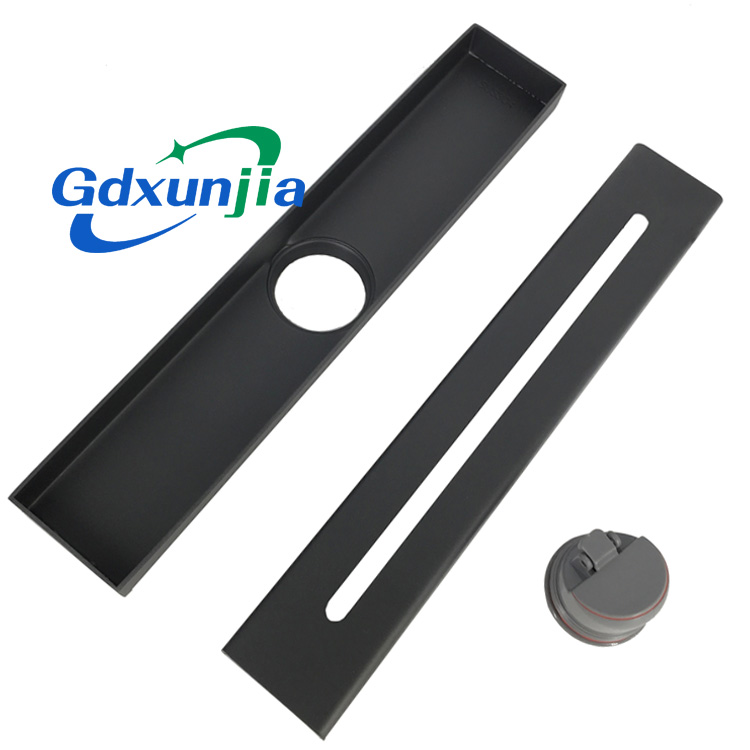 Ntev ncaj pem teb drain loj displacement square phom gray pem teb drain