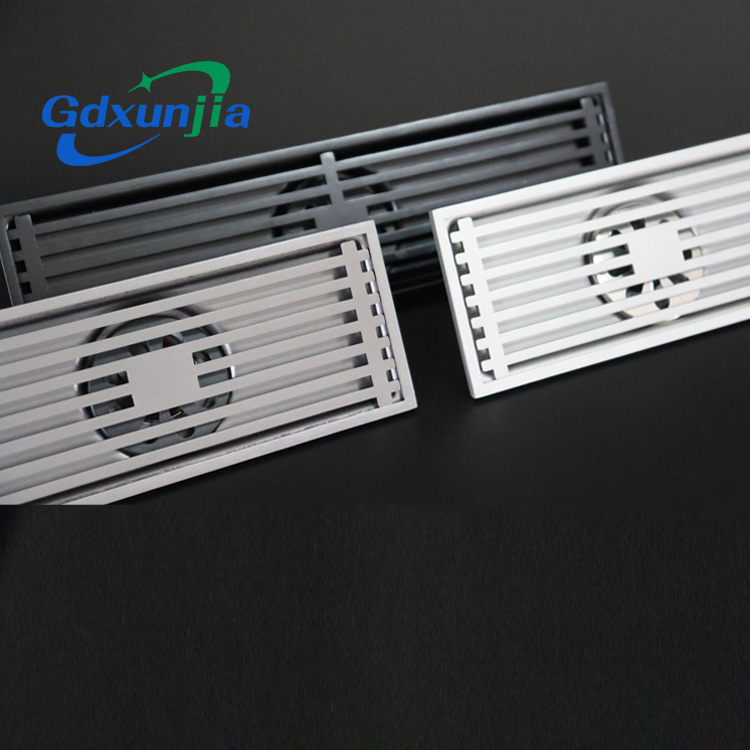 820/830 黒, ガングレー, ニッケルつや消しの厚い長い床排水管