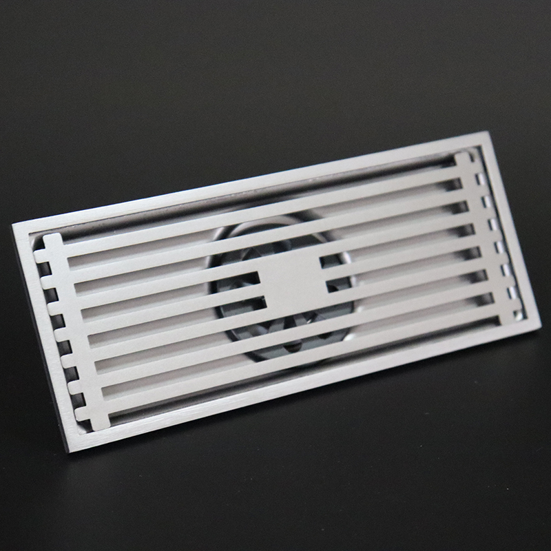 820/830 黒, ガングレー, ニッケルつや消しの厚い長い床排水管