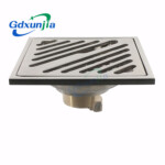 防臭シングル床排水、二重床排水の多仕様を備えたステンレス床排水バスルーム.