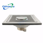 防臭シングル床排水、二重床排水の多仕様を備えたステンレス床排水バスルーム.