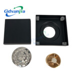 Еденге арналған тот баспайтын болаттан жасалған жасырын ағызу, әр түрлі түсті керамикалық плитка еденді төгу.